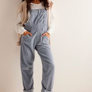 Free people ziggy cord overalls